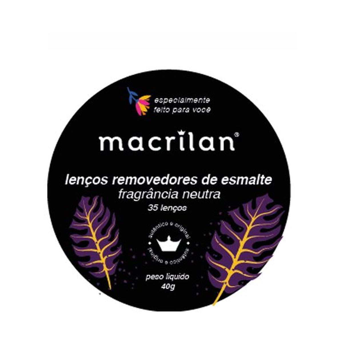 LENÇOS RE-01 REMOVEDORES DE ESMALTE MACRILAN