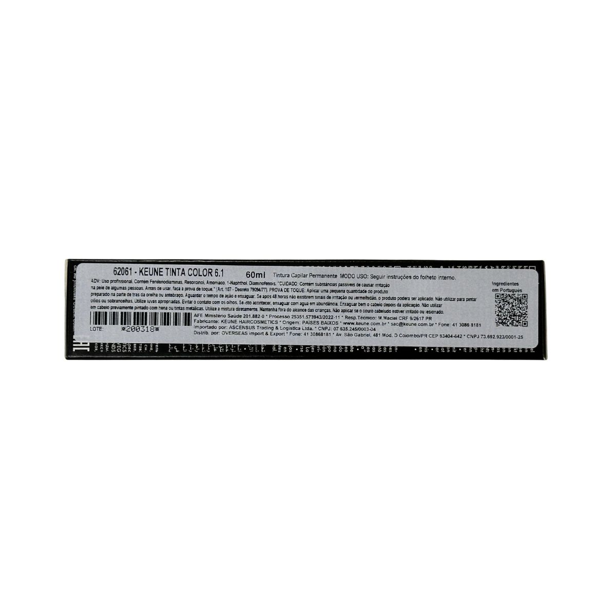 COLORAÇÃO TINTA COLOR 6.1 LOURO ESCURO CINZA KEUNE 60ML