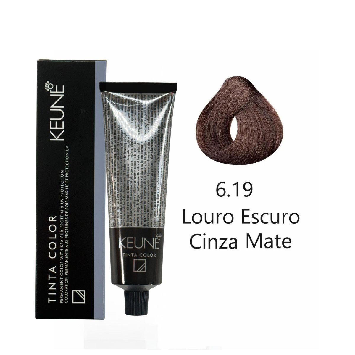 COLORAÇÃO TINTA COLOR 6.19 LOURO ESCURO MATE KEUNE 60ML