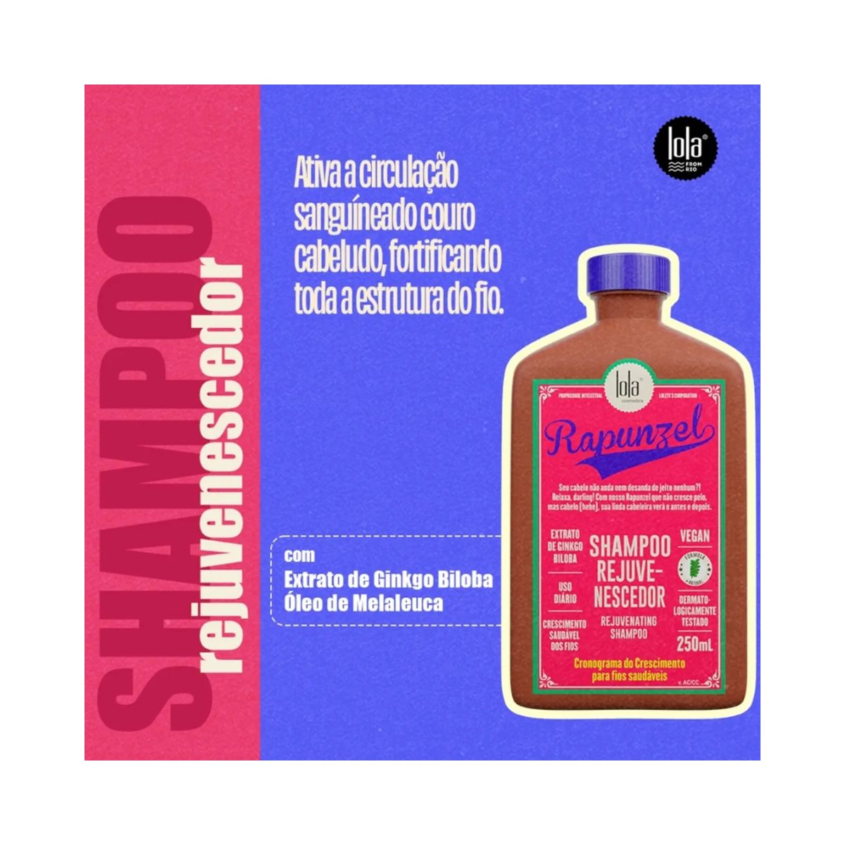 SHAMPOO RAPUNZEL LOLA COSMETICS 250ML