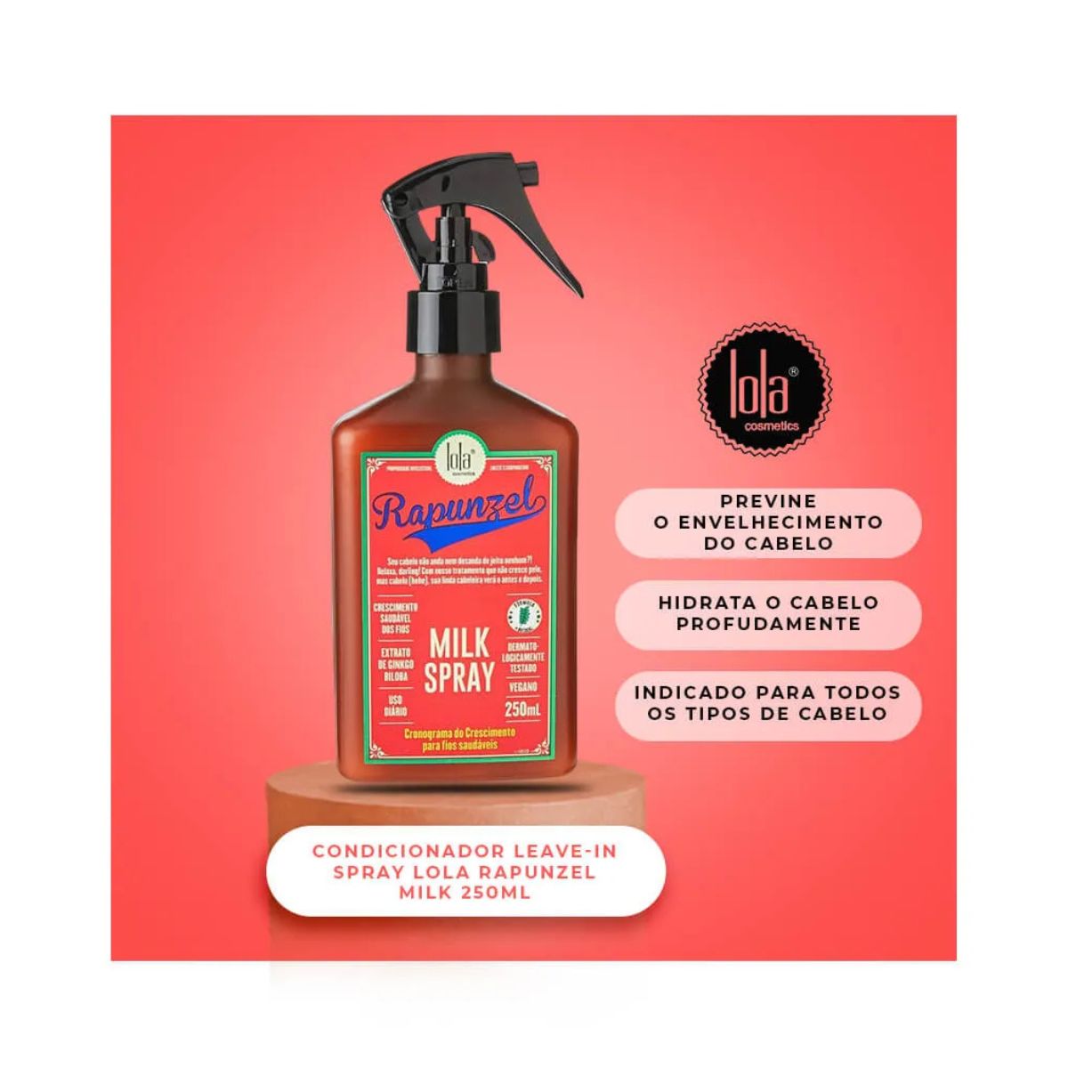 LEAVE-IN SPRAY MILK RAPUNZEL LOLA COSMETICS 250ML