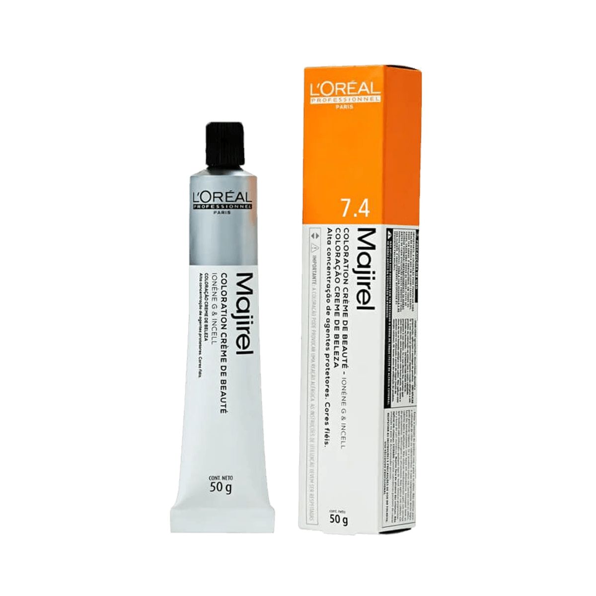 COLORAÇÃO MAJIREL 7.4 LOURO ACOBREADO LOREAL PROFESSIONNEL 60G
