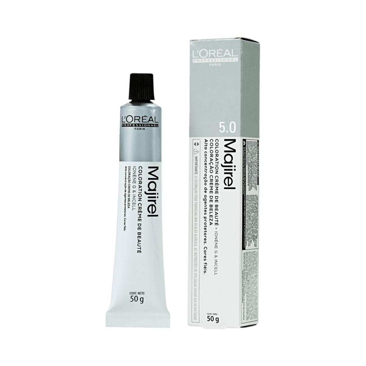 COLORAÇÃO MAJIREL 5.0 CASTANHO CLARO NATURAL PROFUNDO LOREAL PROFESSIONNEL 50G