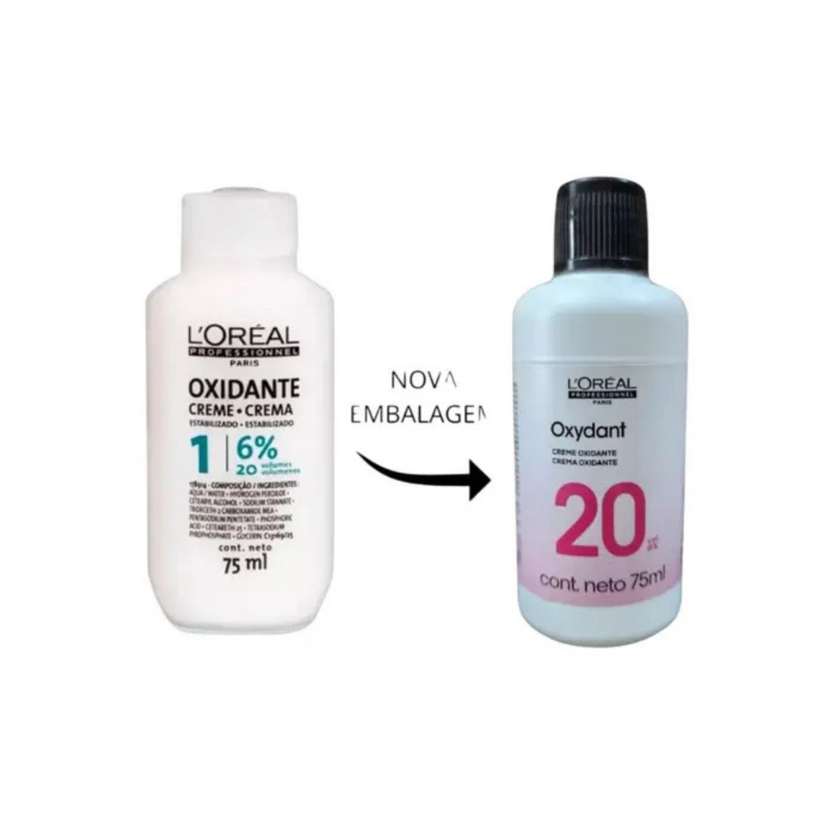 CREME OXIDANTE ESTABILIZADO 20 VOLUMES 6% L'ORÉAL PARIS 75ML