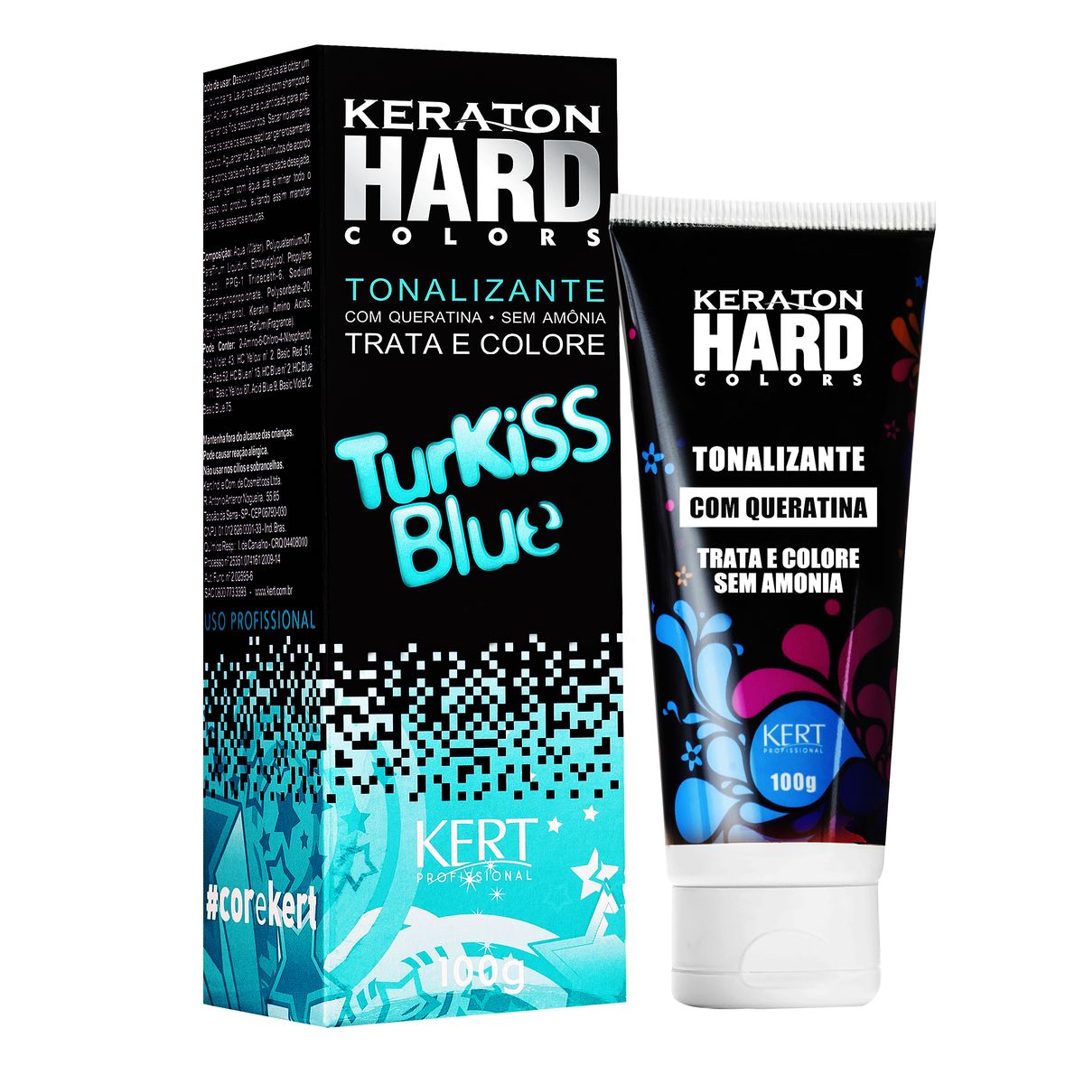 TONALIZANTE KERATON HARD COLORS TURKISS BLUE KERT 100G