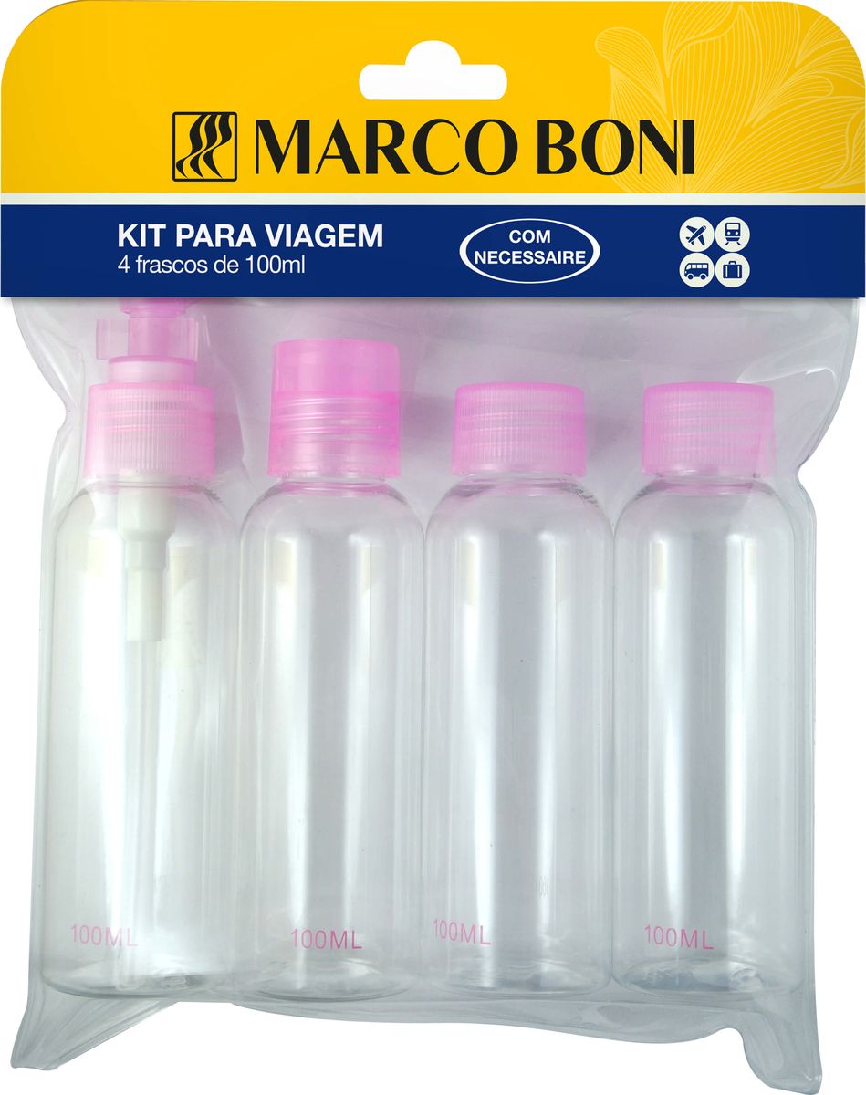 KIT PARA VIAGEM COM 4 FRASCOS MARCO BONI 100ML 6104