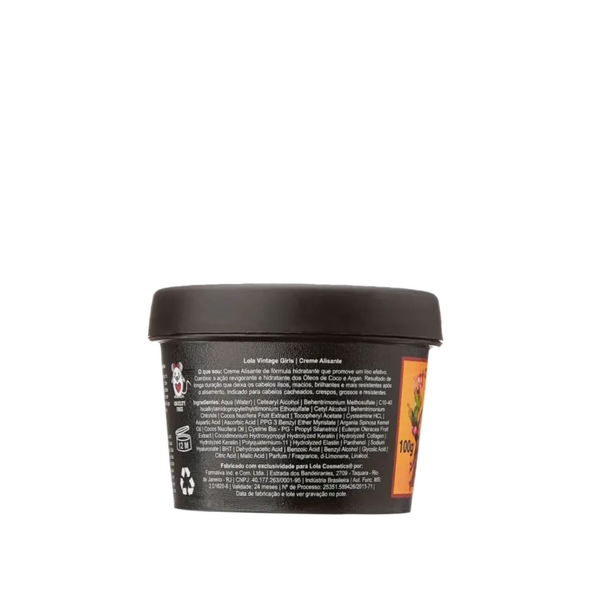 CREME ALISANTE VINTAGE GIRLS LOLA COSMETICS 100G