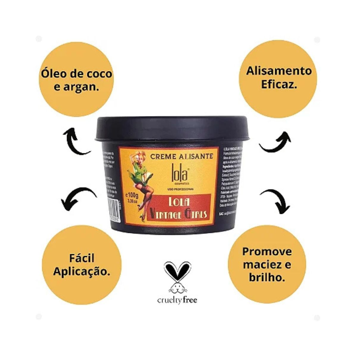 CREME ALISANTE VINTAGE GIRLS LOLA COSMETICS 100G