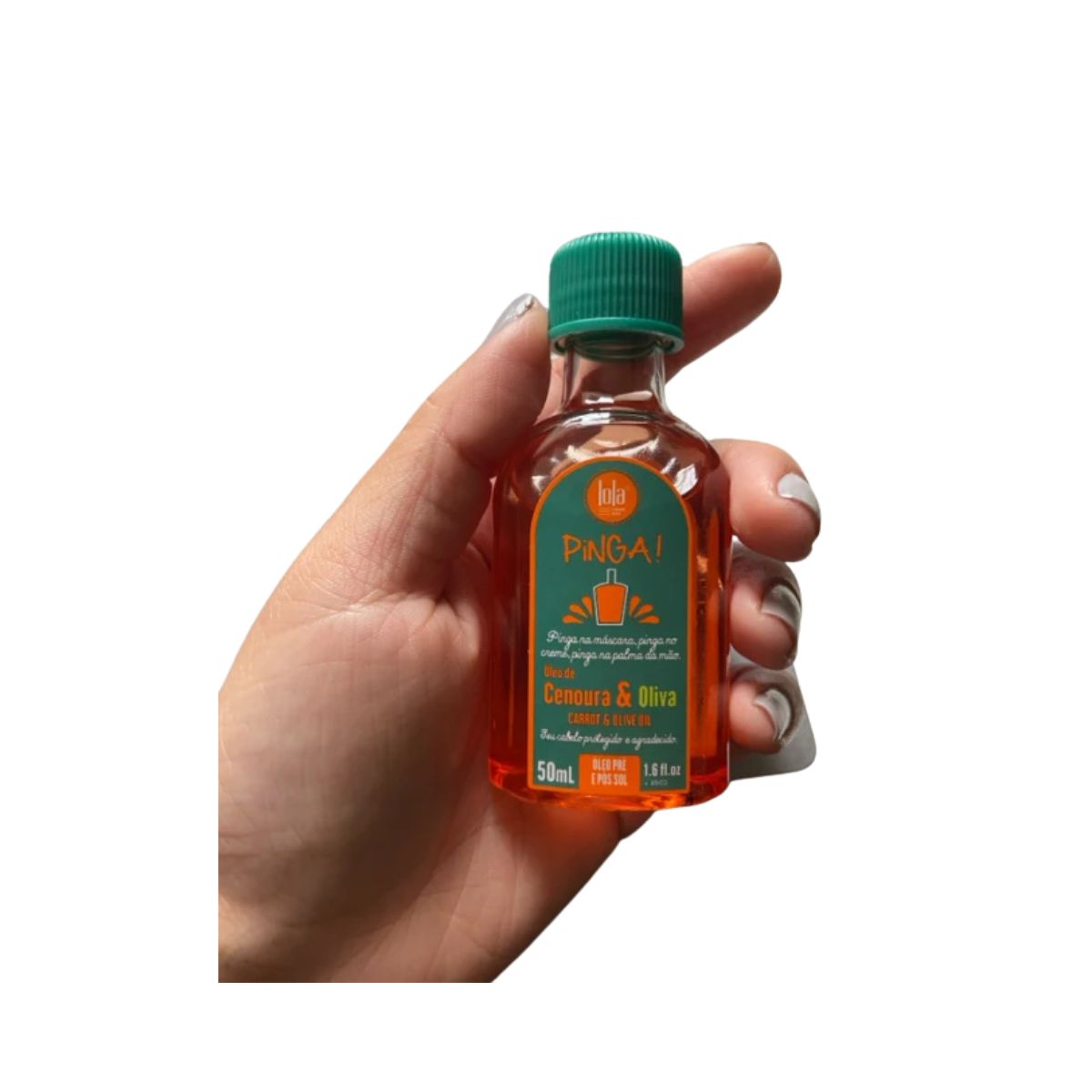ÓLEO CAPILAR PINGA CENOURA & OLIVA LOLA COSMETICS 55ML