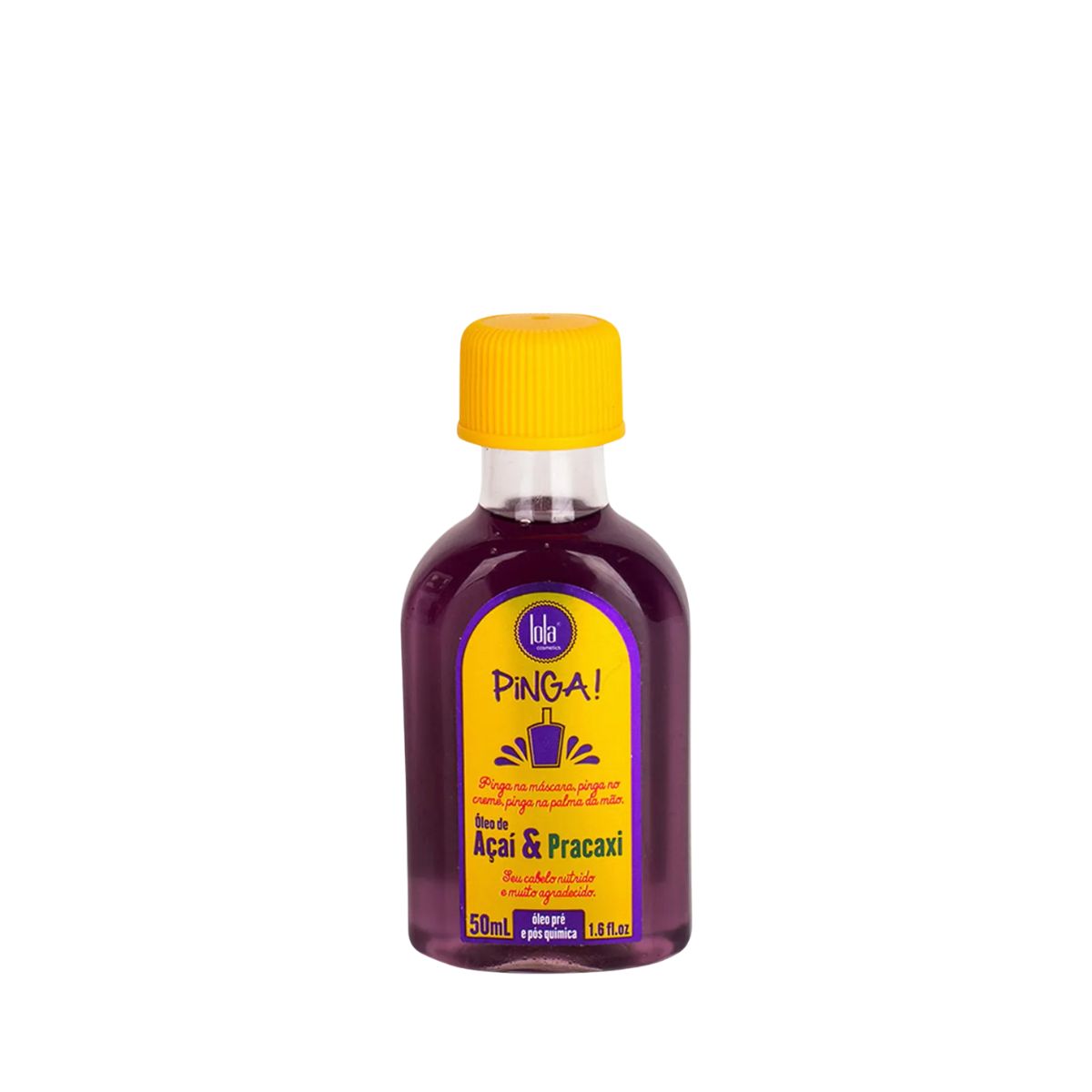 ÓLEO CAPILAR PINGA AÇAI & PRACAXI LOLA COSMETICS 55ML
