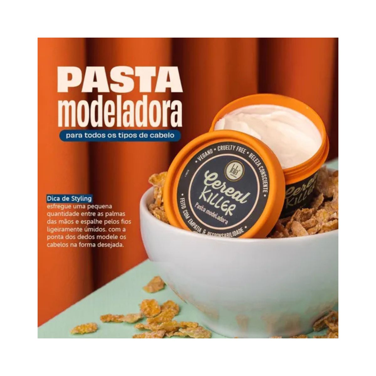PASTA MODELADORA CEREAL KILLER LOLA COSMETICS 100G