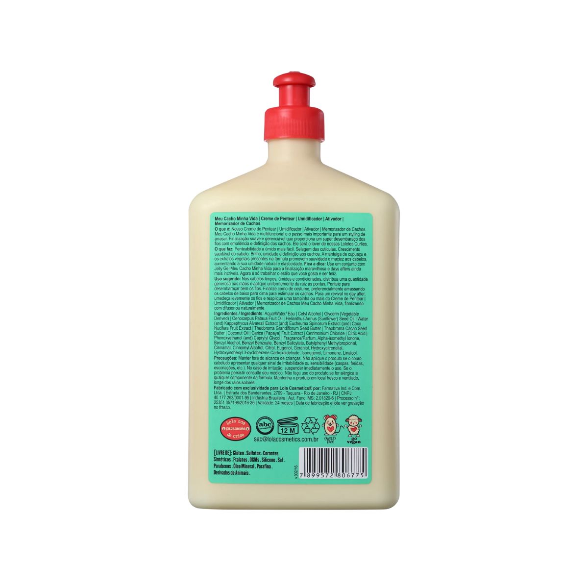 CREME DE PENTEAR MEU CACHO MINHA VIDA LOLA COSMETICS 500G