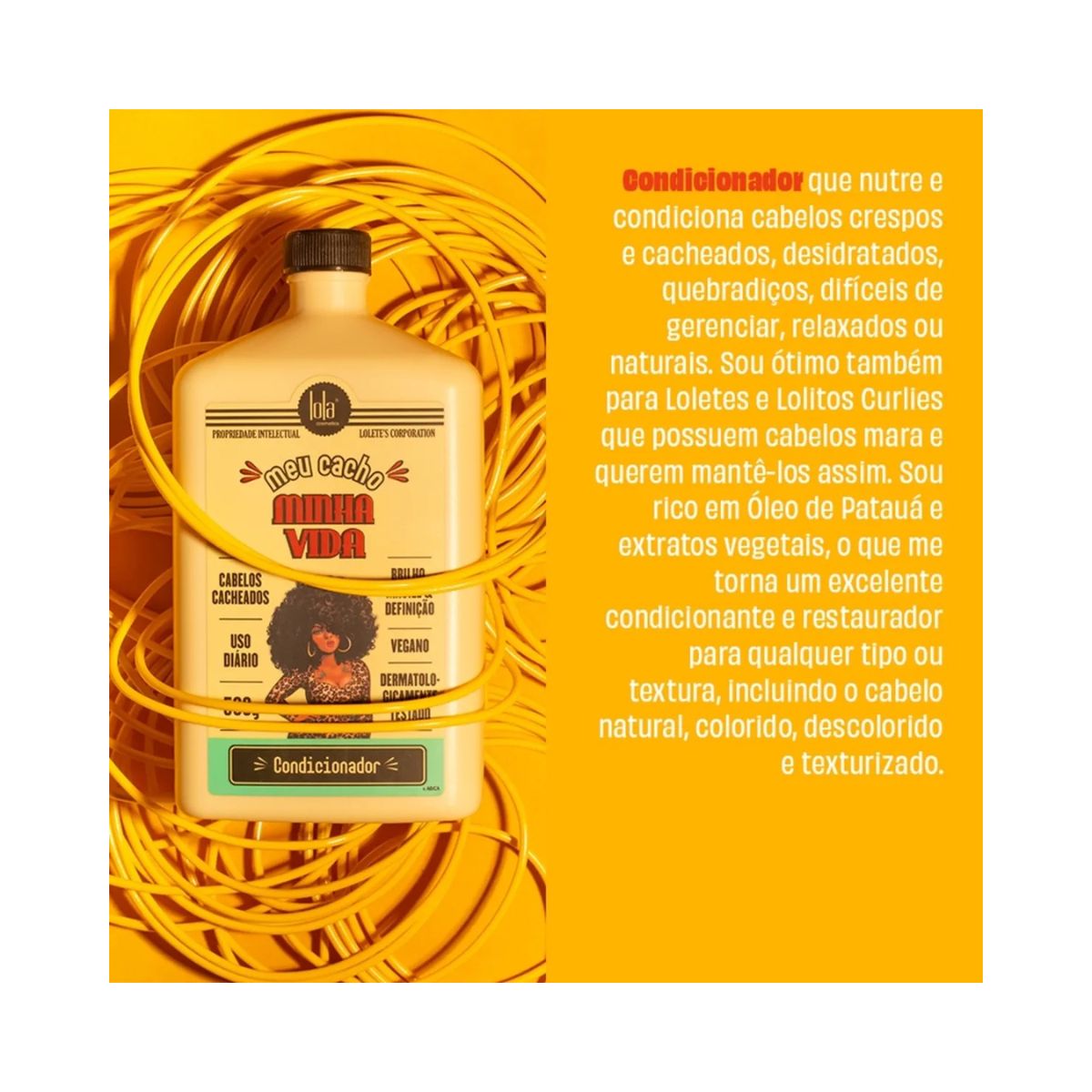 CONDICIONADOR MEU CACHO MINHA VIDA LOLA COSMETICS 500ML