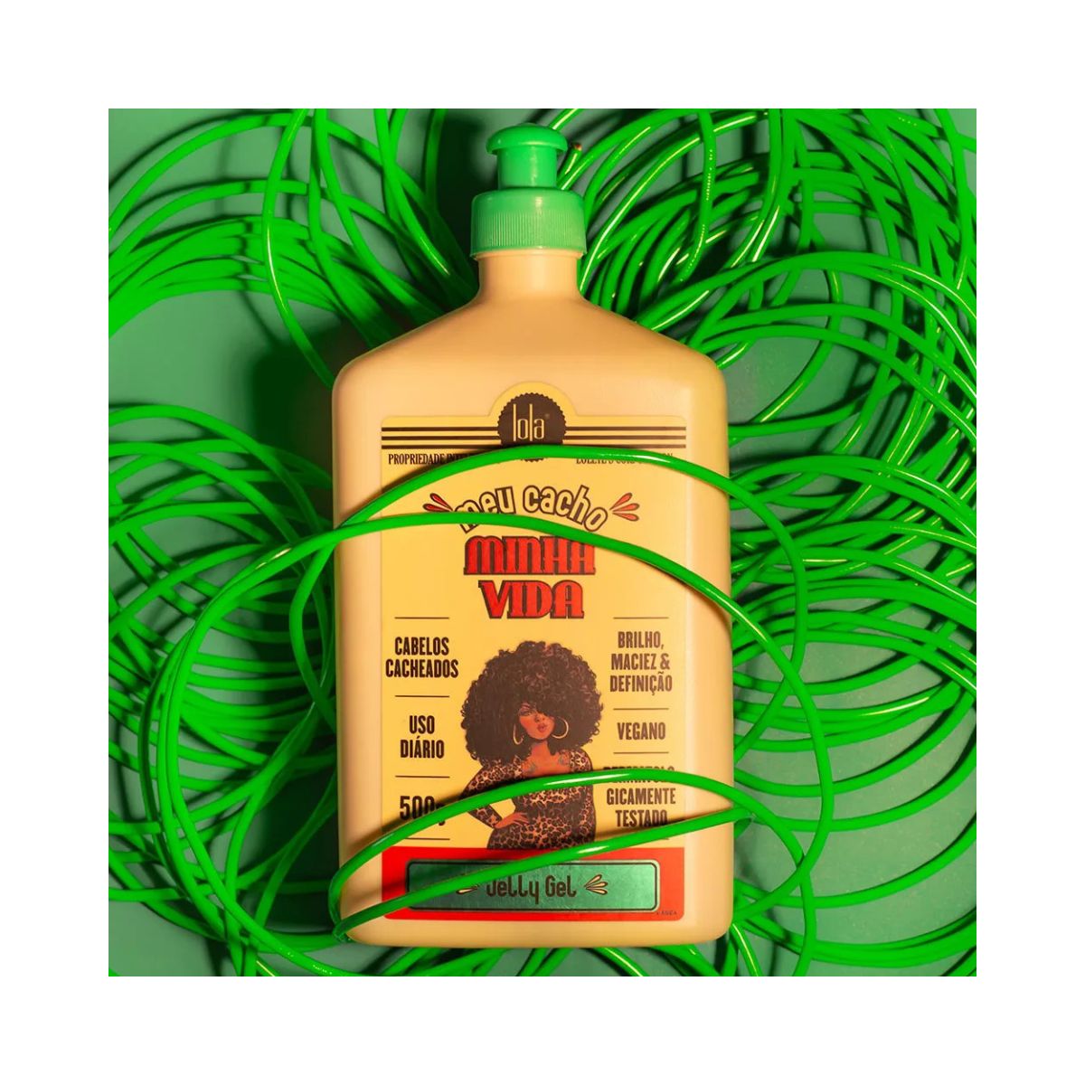 GEL FIXADOR MEU CACHO MINHA VIDA JELLY LOLA COSMETICS 500ML