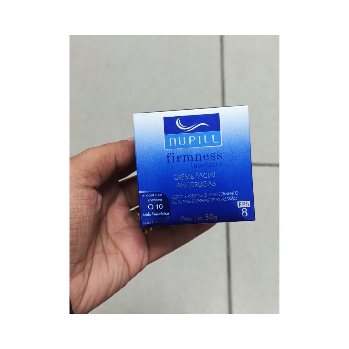 CREME FACIAL ANTIRRUGAS FPS 8 FIRMNESS INTENSIVE Q10 NUPILL 50G