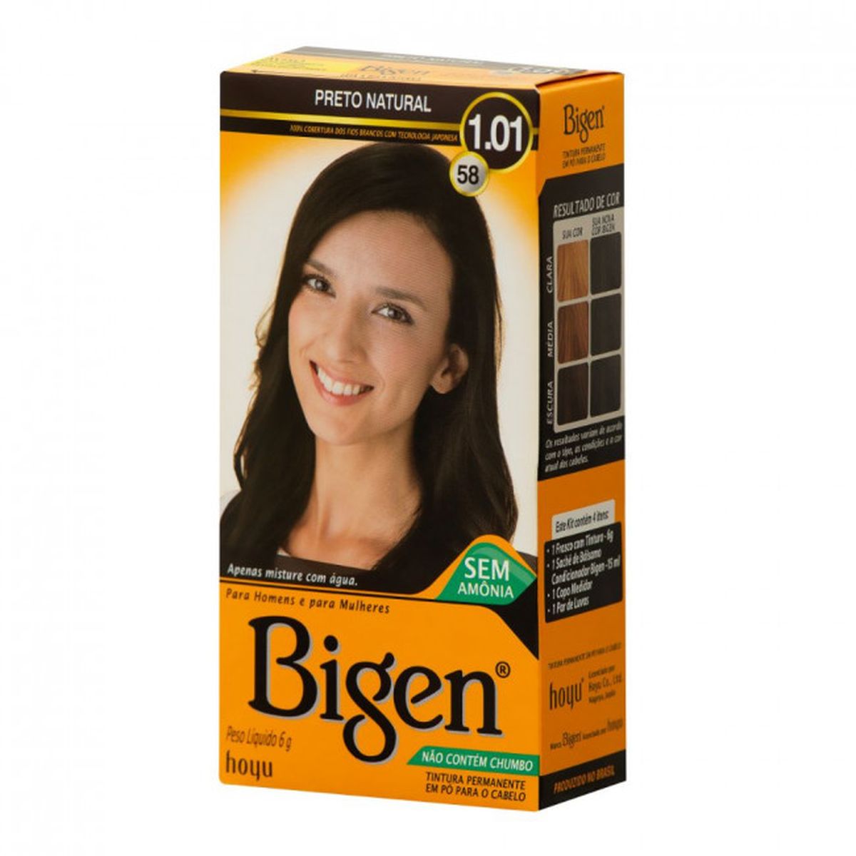 COLORAÇÃO PERMANENTE 5.8 PRETO NATURAL BIGEN