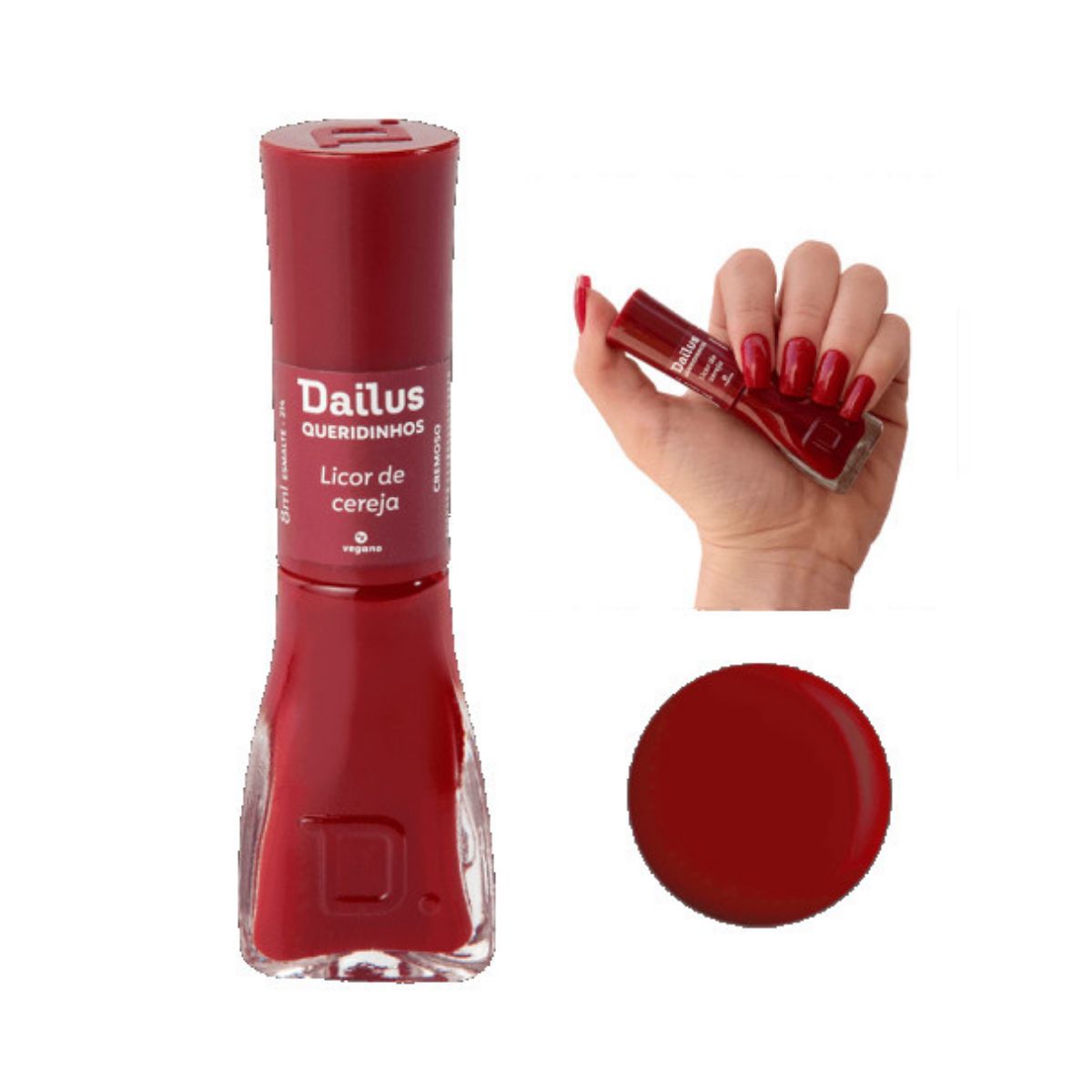 ESMALTE CREMOSO QUERIDINHOS LICOR DE CEREJA DAILUS 8ML