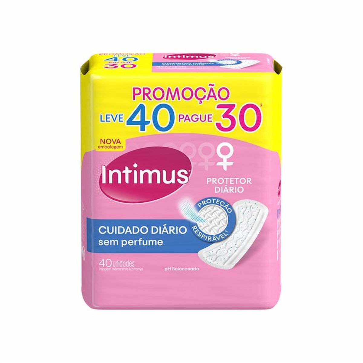 ABSORVENTE INTIMUS 40 UNIDADES