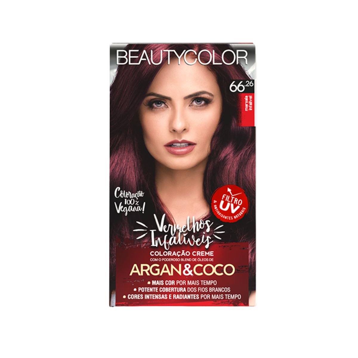 COLORAÇÃO 66.26 MARSALA INFALÍVEL BEAUTY COLOR