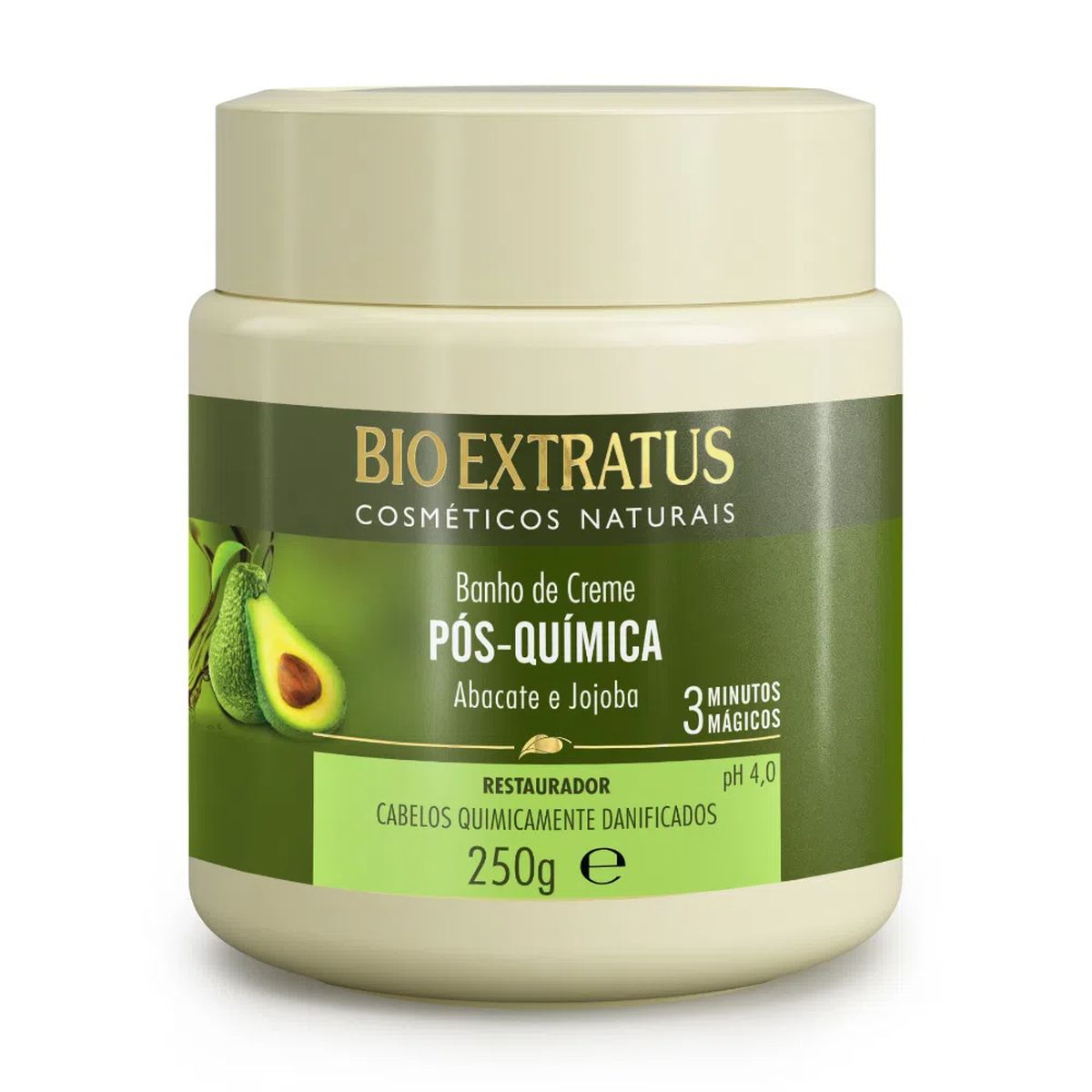 BANHO DE CREME PÓS QUIMICA ABACATE BIO EXTRATUS 250G