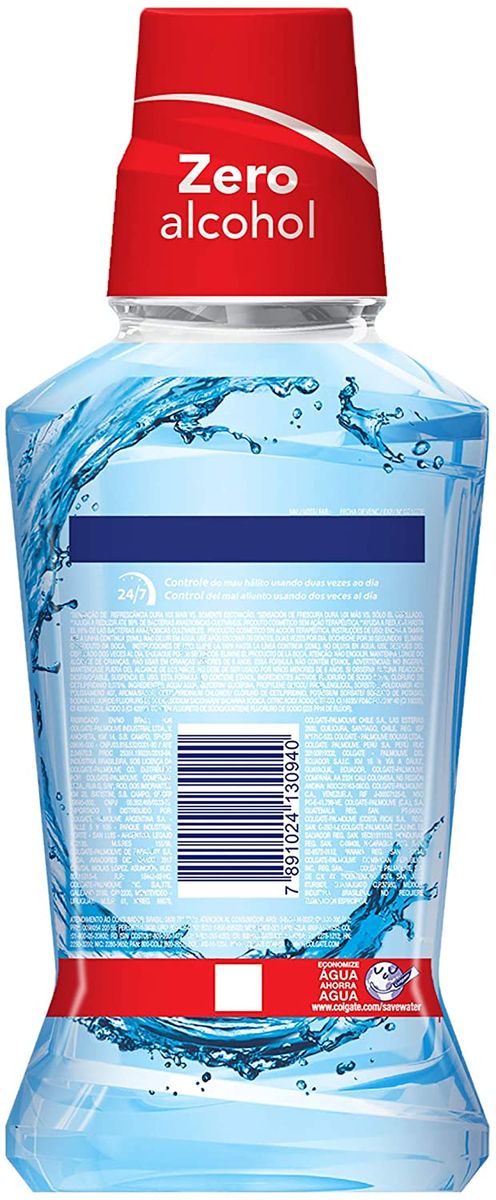 ENXAGUANTE ANTISSÉPTICO BUCAL ZERO ALCOOL FRESH MINT COLGATE PLAX 250ML