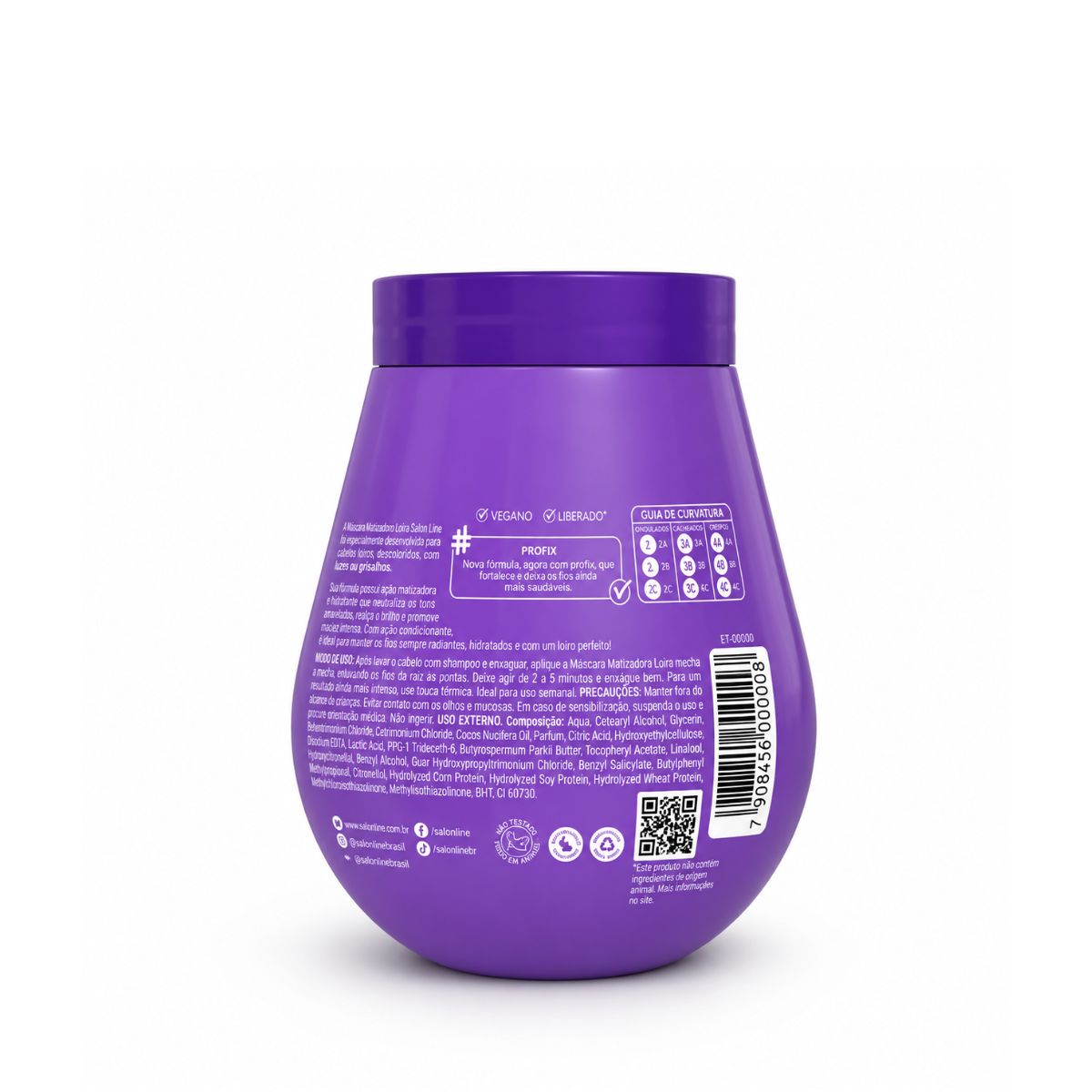 MÁSCARA MATIZADORA #TODECACHO SALON LINE 500G