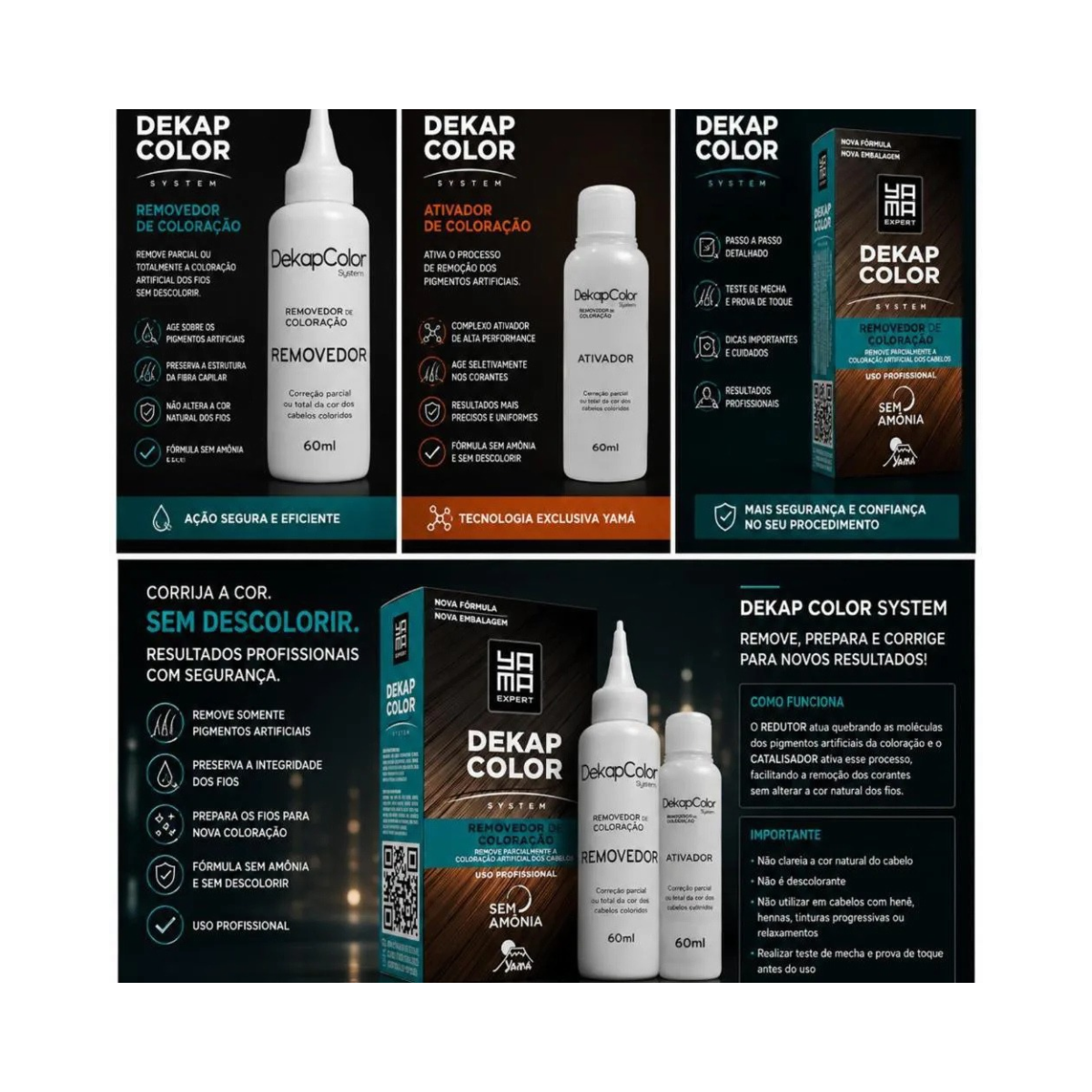 REMOVEDOR DE COLORAÇÂO DEKAP COLOR YAMA 120ML
