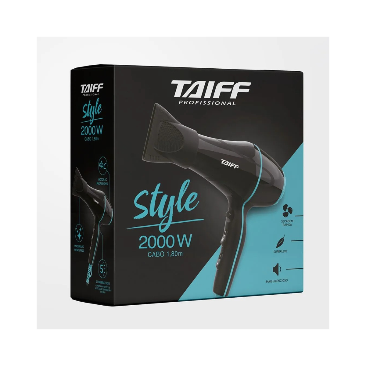SECADOR STYLE PRETO TAIFF 2000W 127V