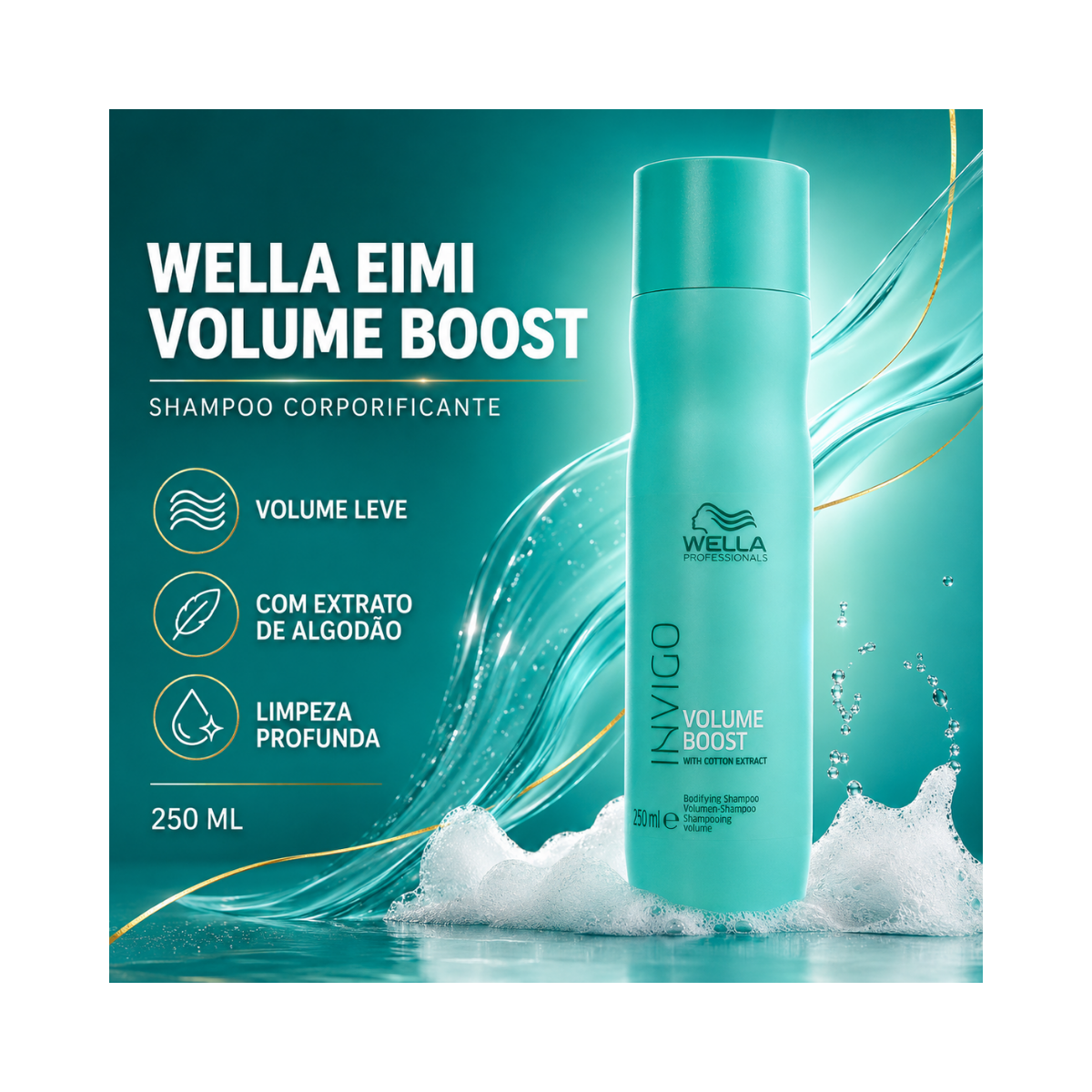 SHAMPOO BOOST VOLUME WELLA PROFISSIONALS 250ML