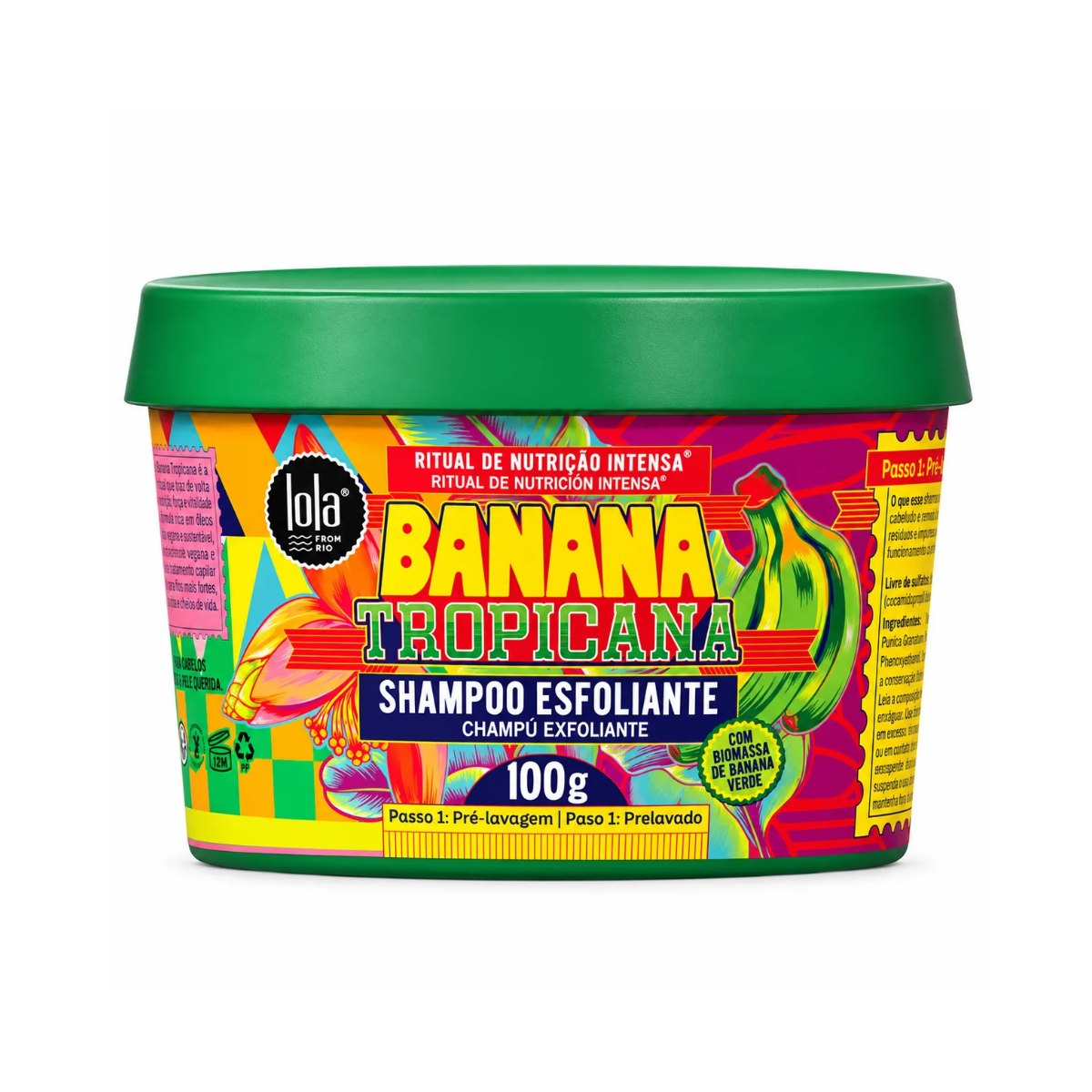 SHAMPOO ESFOLIANTE BANANA TROPICANA LOLA COSMETICS 100G