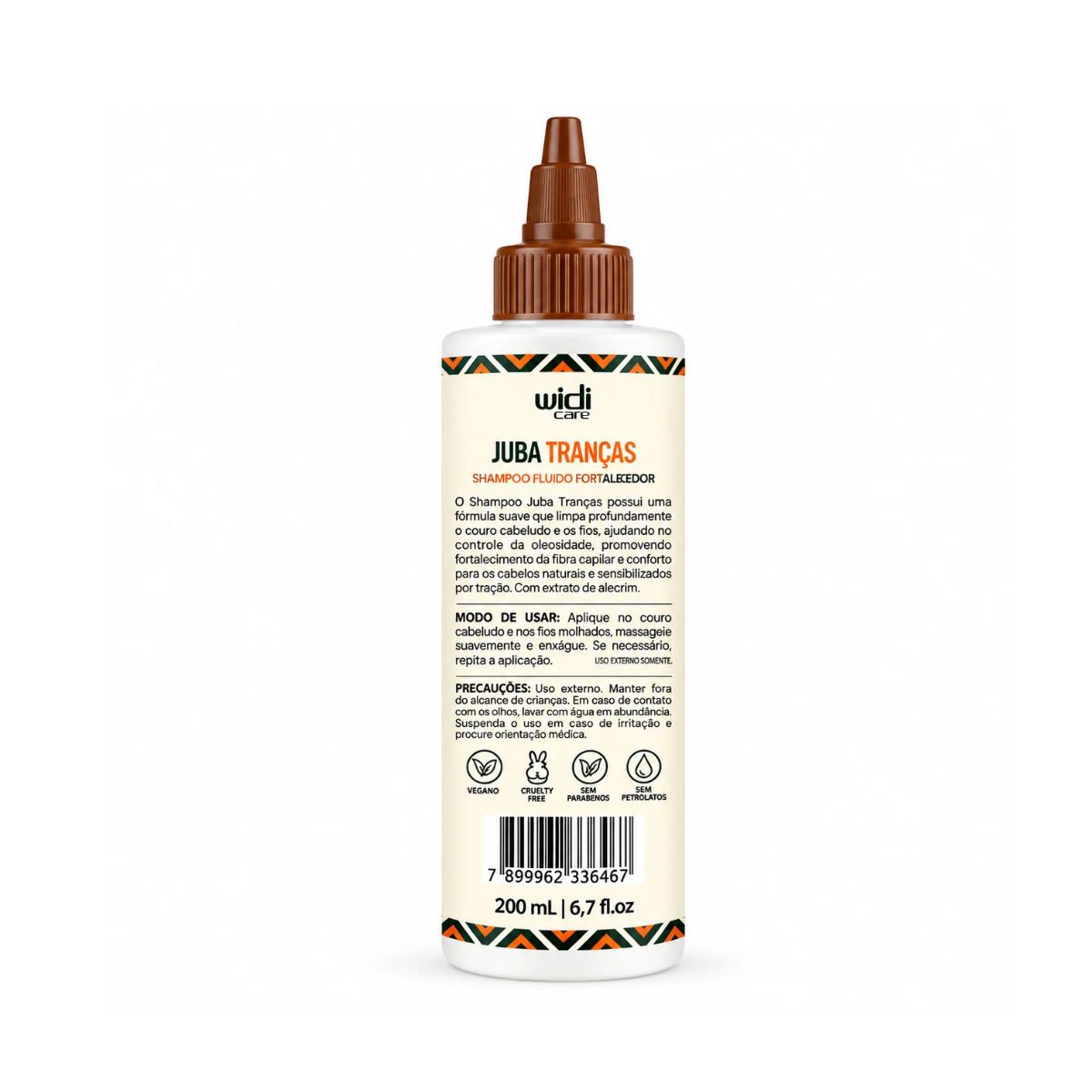 SHAMPOO FLUIDO FORTALECEDOR JUBA TRANÇA WIDI CARE 200ML