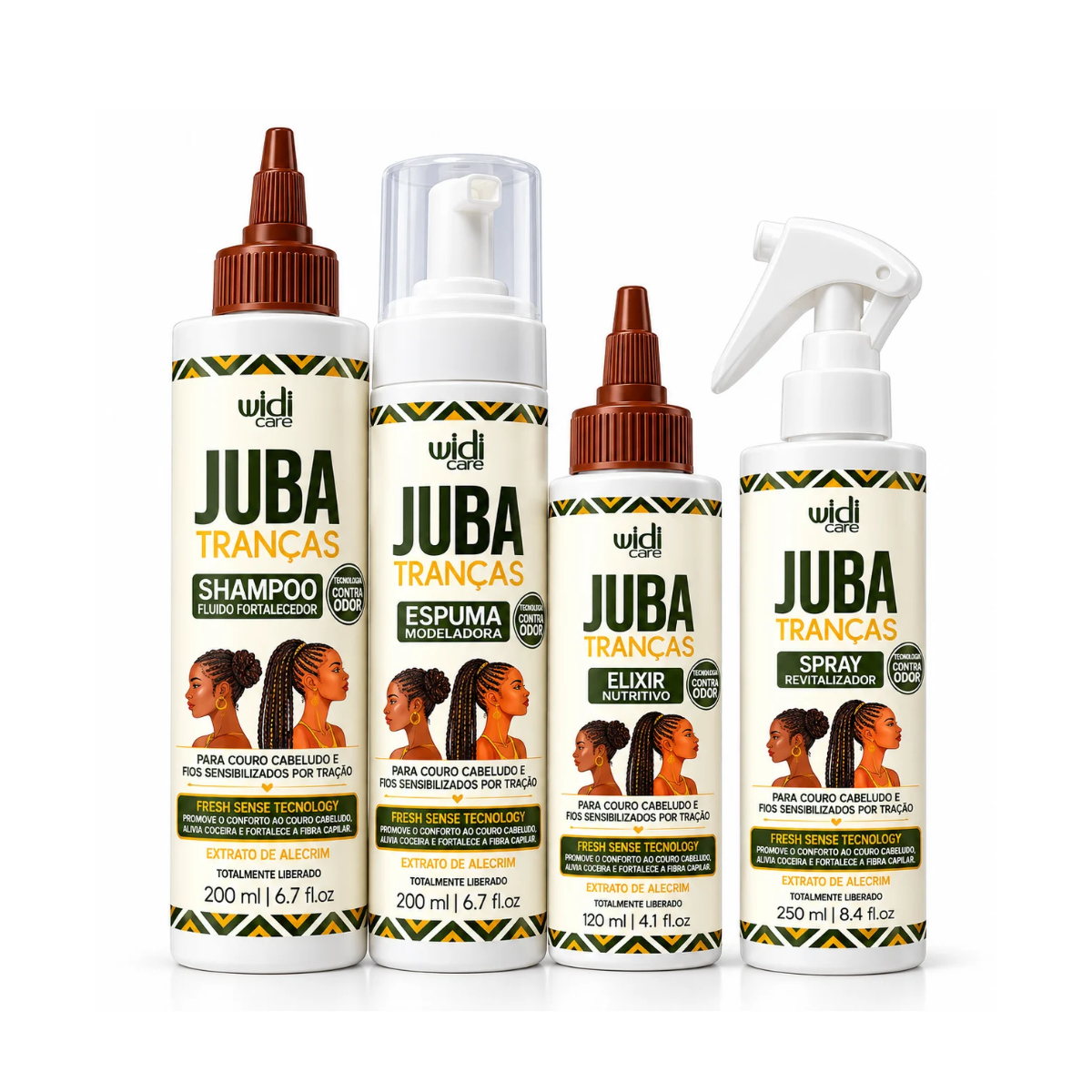 SHAMPOO FLUIDO FORTALECEDOR JUBA TRANÇA WIDI CARE 200ML