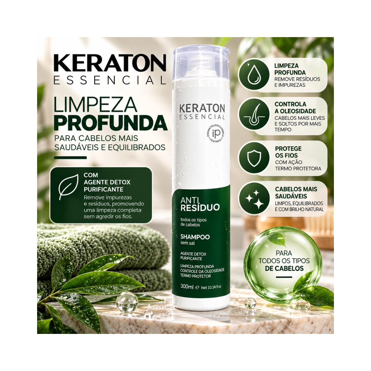 SHAMPOO KERATON ANTI RESÍDUO KERT 300ML