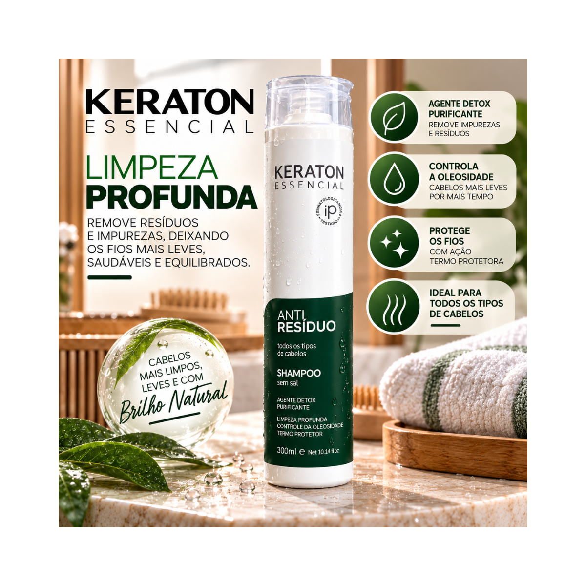 SHAMPOO KERATON ANTI RESÍDUO KERT 300ML