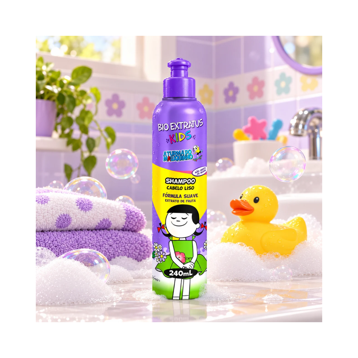 SHAMPOO KIDS CABELO LISO BIO EXTRATUS 240ML