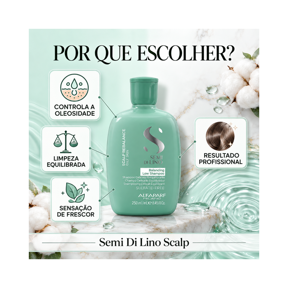 SHAMPOO REVITALIZANTE SEMI DI LINO RENEW ENERGIZING ALFAPARF 250ML