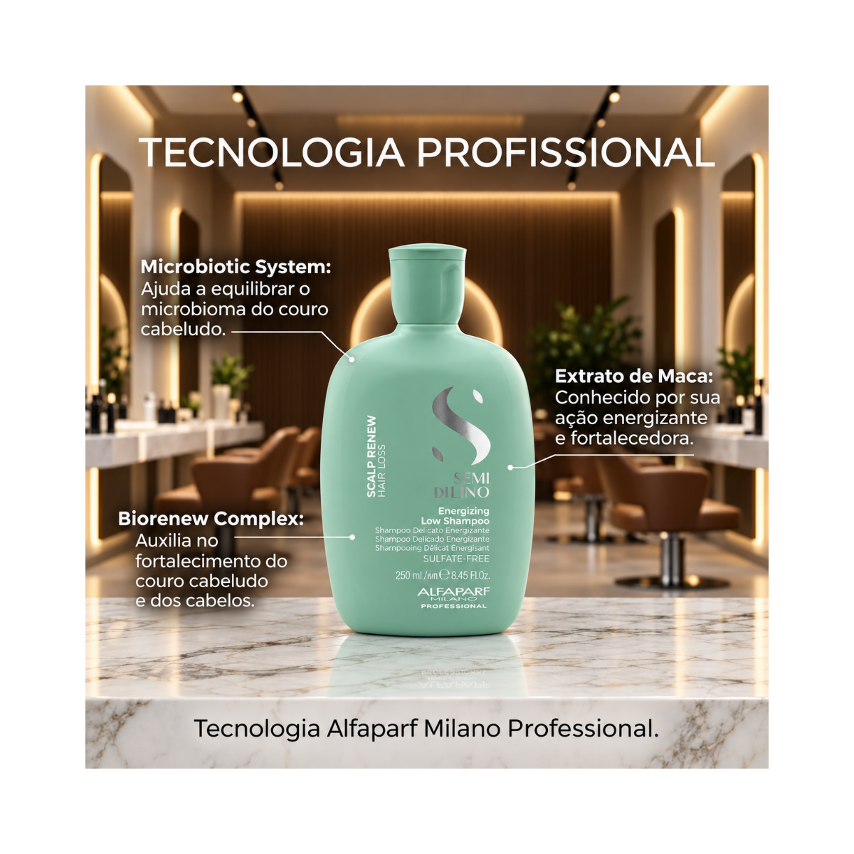 SHAMPOO REVITALIZANTE SEMI DI LINO RENEW ENERGIZING ALFAPARF 250ML