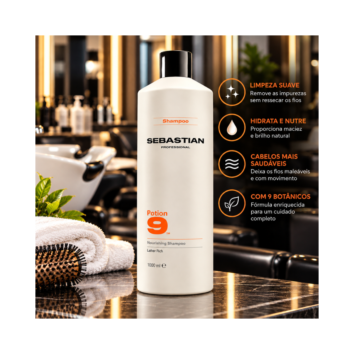SHAMPOO WELLA SEBASTIAN POTION 9 1000ML