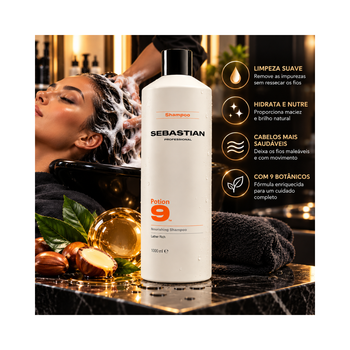 SHAMPOO WELLA SEBASTIAN POTION 9 1000ML
